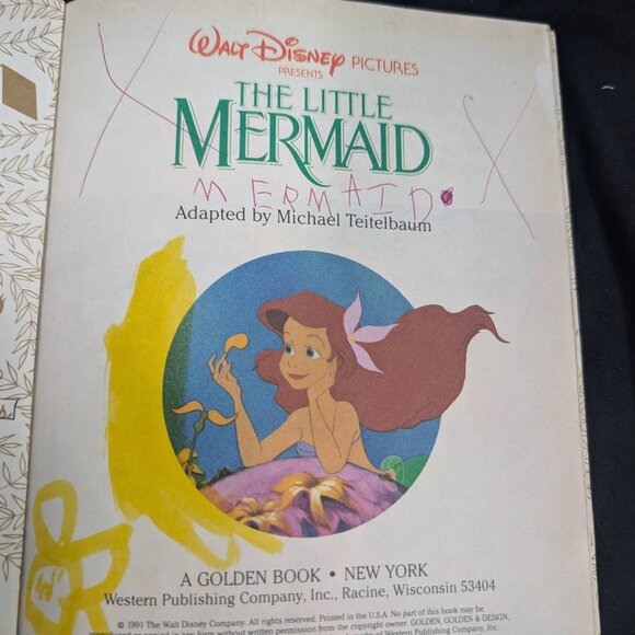 Little Mermaid (Disney Princess) by Michael Teitelbaum (2003, Hardcover) - Picture 2 of 4